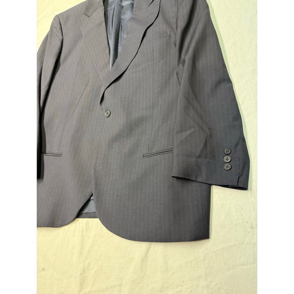 Giorgio Armani Le Collezioni 100% Wool jacket Men’s 41-L Navy Made in Italy - Picture 12 of 14